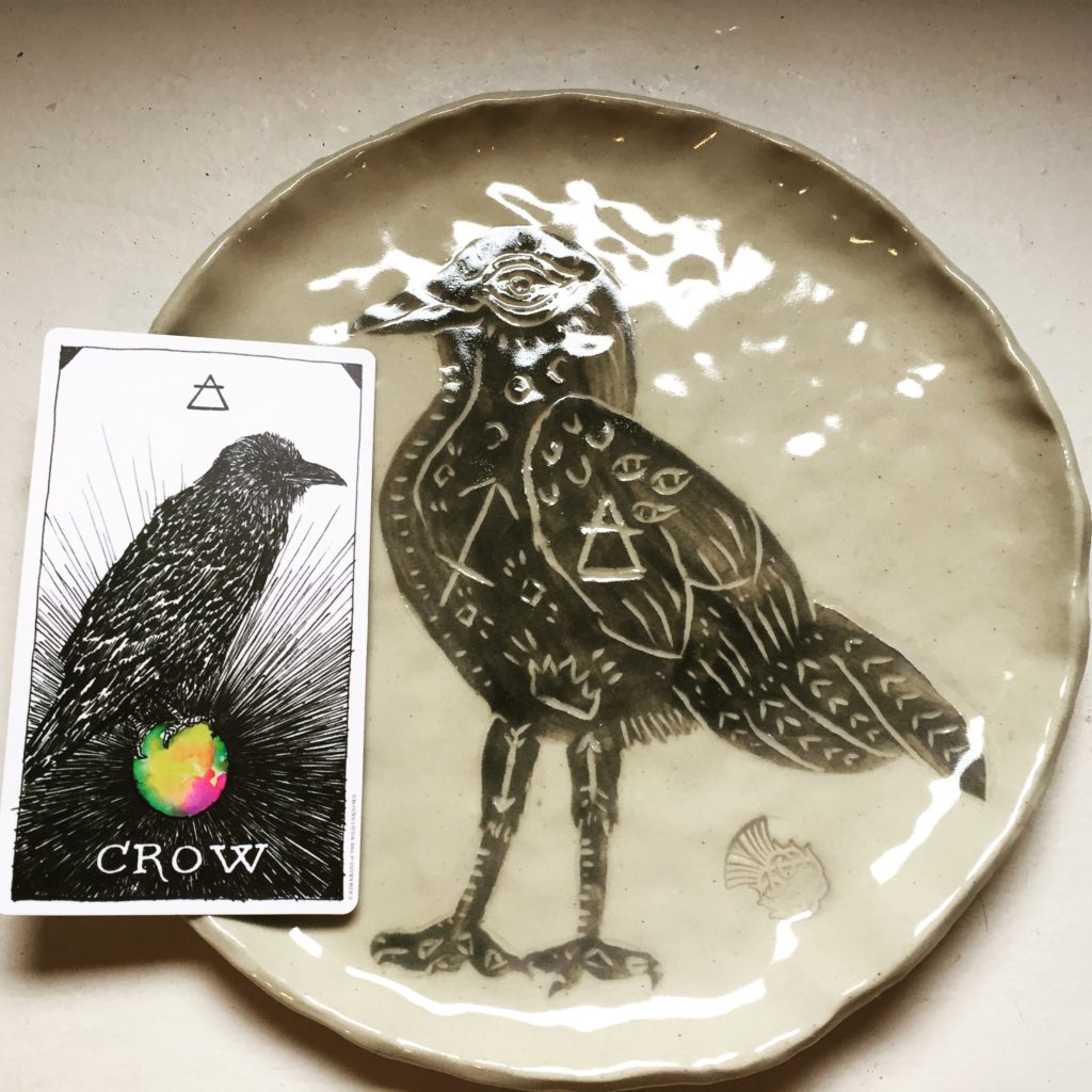 Crow Spirit Animal Meaning & Art | Burnt Thistle Ceramics
